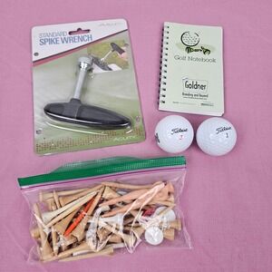 Golf Accessories‎ Bundle Spike Wrench Notebook Golf Balls Tees